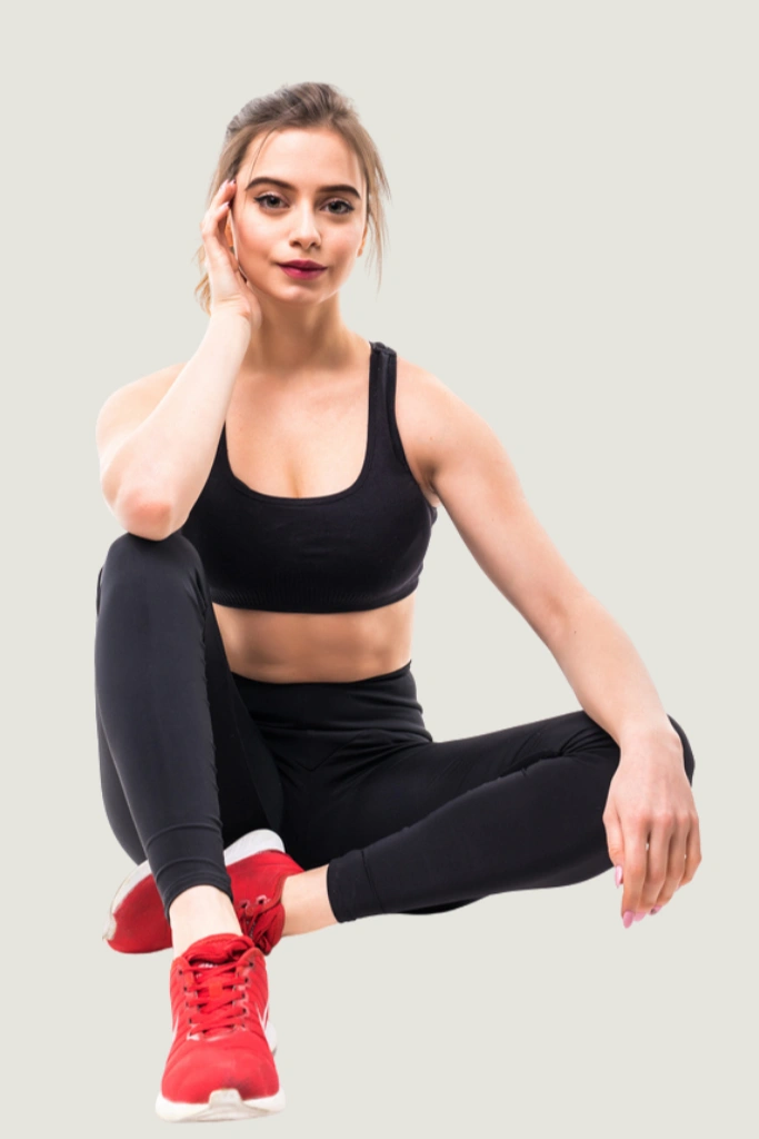 Athlete wearing Activewear Clothing after Manufacturing
